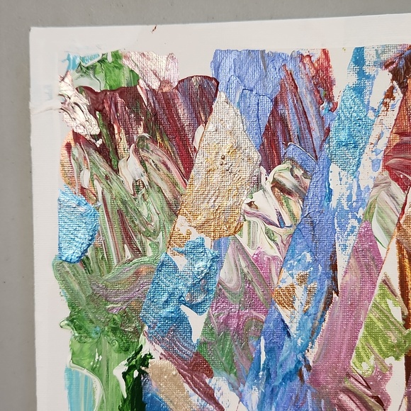 Original acrylic on canvas abstract painting 8x10 - Picture 2 of 5